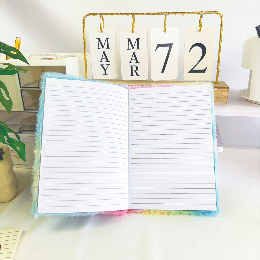 A5 söt stjärndagbok plysch anteckningsbok