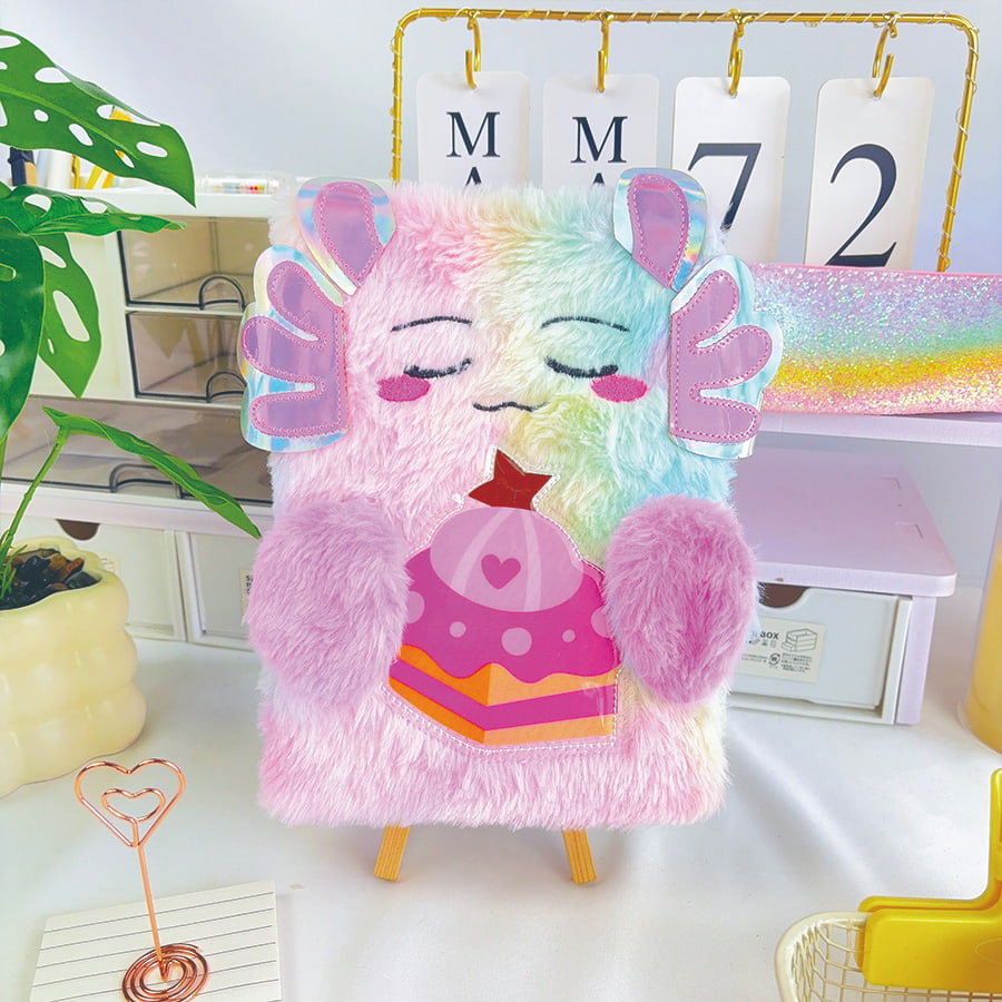 A5 Söt Monster Dagbok Plysch Notebook