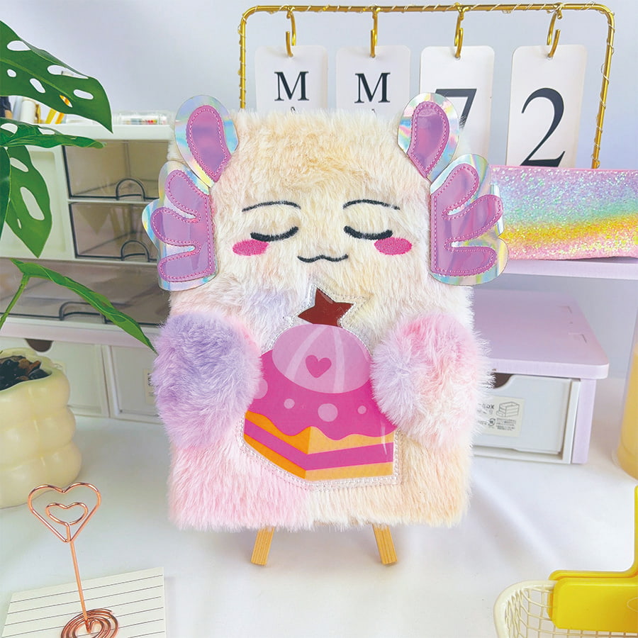 A5 Söt Monster Dagbok Plysch Notebook